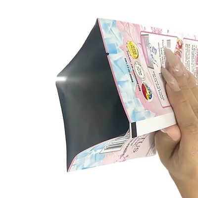 Impressão personalizada de folha de alumínio de três lados Bolsa de selo para doces, feijão de café