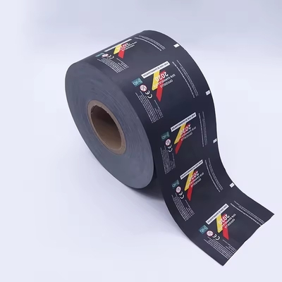 Impressão personalizada em folha de plástico laminada, selável por calor, rolos flexíveis, filme para alimentos