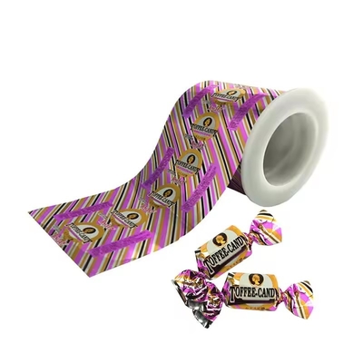 Impressão personalizada em folha de plástico laminada, selável por calor, rolos flexíveis, filme para alimentos