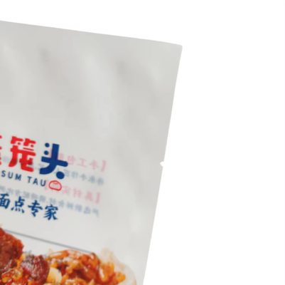 560 g Saco de carne bovina Siomai Branco fosco Saco de vedação de três lados congelado