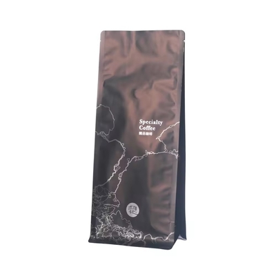OEM e ODM embalagem de alimentos em sacos de café verticais selados de quatro lados
