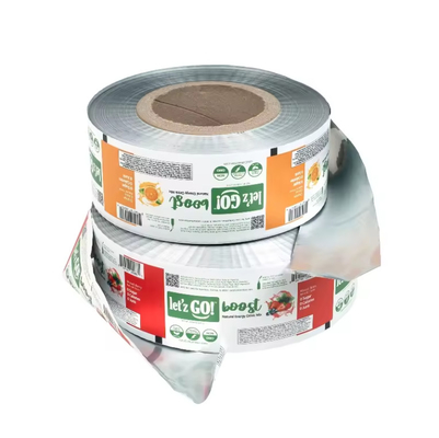 Impressão personalizada Embalagens automáticas em saquetes de plástico laminado em papel de alumínio em rolos de plástico de qualidade alimentar
