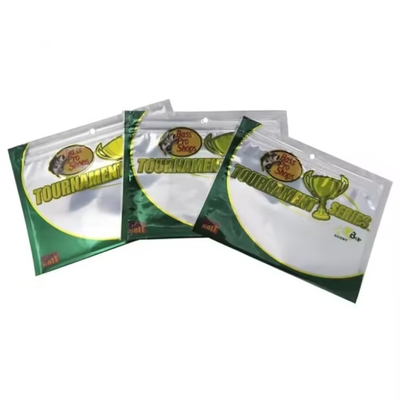 Sacos de selo de vácuo impressos sob medida Sacos de isca de pesca pequenos planos Bolsa de recarga