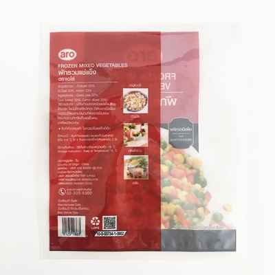 Para embalagens de alimentos Sacos selados de três lados Sacos de embalagem de frutas e vegetais congelados Sacos de plástico de vácuo