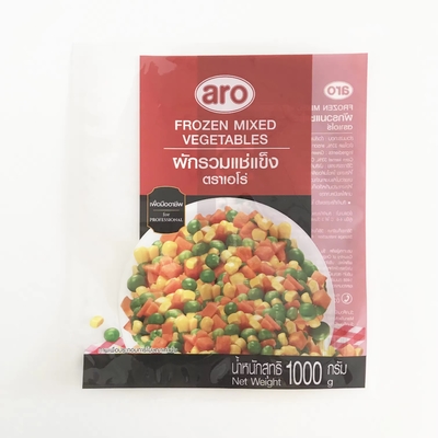 Para embalagens de alimentos Sacos selados de três lados Sacos de embalagem de frutas e vegetais congelados Sacos de plástico de vácuo