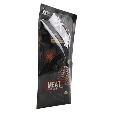Logotipo personalizado em pé revestido de folha de alumínio embalagem plástica saco de alimentos com fecho de fecho sacos Mylar grãos de café
