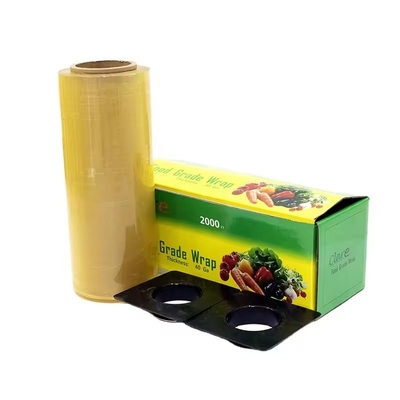 Filme de adesão de qualidade alimentar Rolo de alimentos frescos Manutenção de plástico de embrulho Filme de adesão para embalagens de frutas e vegetais frescos