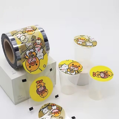 Película de vedação de chá de bolhas personalizada de papel para copos de plástico para copos de papel