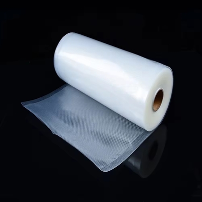 Sacos de vedação de vácuo transparente de trabalho pesado em relevo para poupança de alimentos Embalagens de plástico de nylon Saco de vedação de vácuo transparente grande