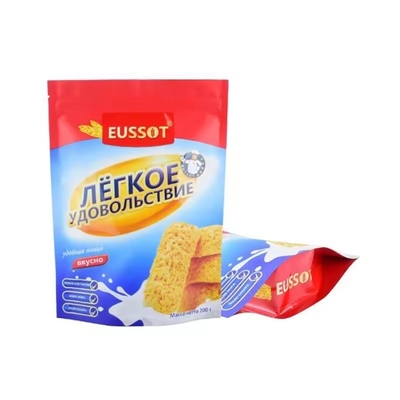 Impressão personalizada Biodegradável Aluminized Folha à prova de odor Embalagem de biscoitos Kraft Paper Stand Up Ziplock pouch bags