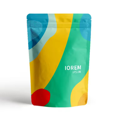 Laminated Material Stand Up Food Plastic Bag With Own Logo Printing Stand Up Zipper Pouch