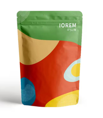 Laminated Material Stand Up Food Plastic Bag With Own Logo Printing Stand Up Zipper Pouch