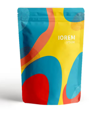 Laminated Material Stand Up Food Plastic Bag With Own Logo Printing Stand Up Zipper Pouch