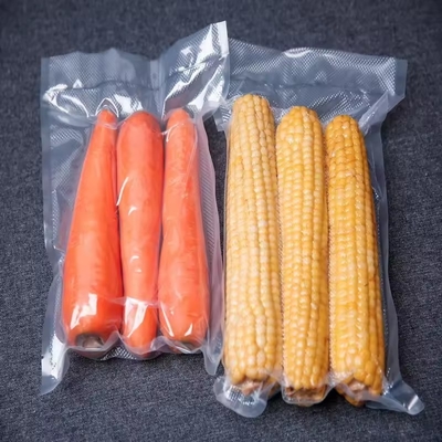 Home Armazenamento Sacos de vácuo de alimentos de plástico de nylon transparente para embalagem de frutas de milho doce