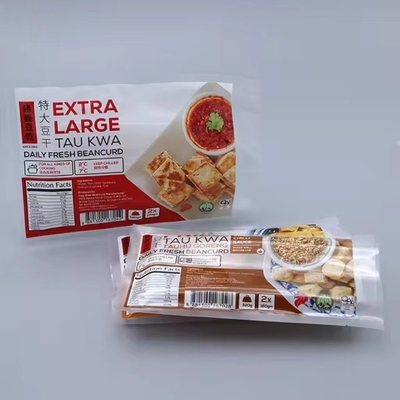 Saco de embalagem de alimentos de impressão personalizada Saco de vedação de três lados Saco de embalagem de nylon Saco de alimentos congelados de rebuçados Garrafas de frutos do mar