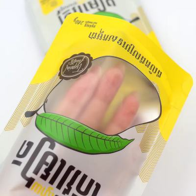Bolsas de alimentos de plástico laminado recolocável embalagem personalizada Impressa Designada Bolsa de polipropileno para frutas secas