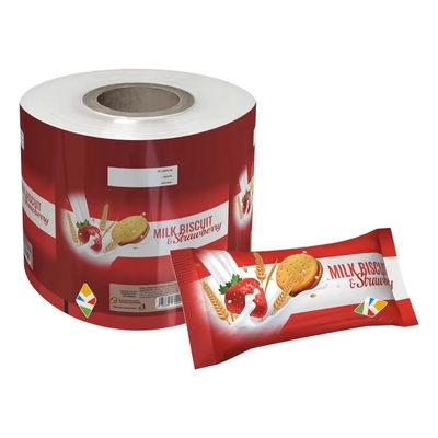 Película de embalagem de alimentos em folha de alumínio impressa sob medida/saqueta laminada de plástico de embalagem rolos de filme de plástico para lanches