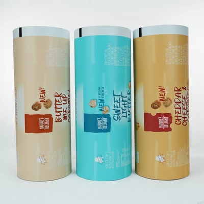 Filme de rolo impresso personalizado para frutos secos frutas e alimentos máquinas de embalagem automática