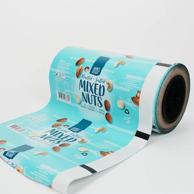Filme de rolo impresso personalizado para frutos secos frutas e alimentos máquinas de embalagem automática