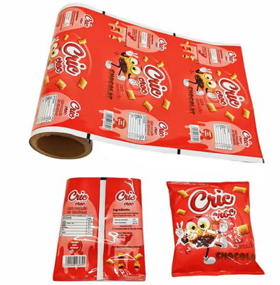 Embalagem Impressa em Plástico Saquete de Laminação Quente Bolsa de Snack de Alimentos BOPP PET Alumínio CPP PE Chip de Batata Rolo de Filme Selado