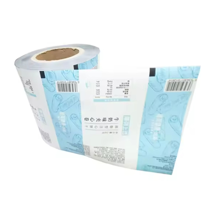 Rolos de filme de embalagem flexível de qualidade alimentar, impressos sob medida, resistentes à humidade, rolos de embalagem de plástico laminado