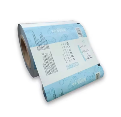 Rolos de filme de embalagem flexível de qualidade alimentar, impressos sob medida, resistentes à humidade, rolos de embalagem de plástico laminado