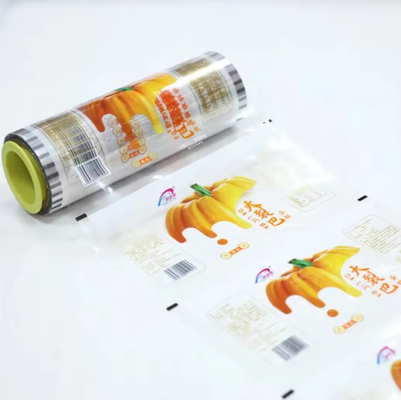 Rolo de película de plástico transparente de alta qualidade para alimentos para embalagem Impressão personalizada Embalagem Rolo de embalagem LDPE/OPP/PE