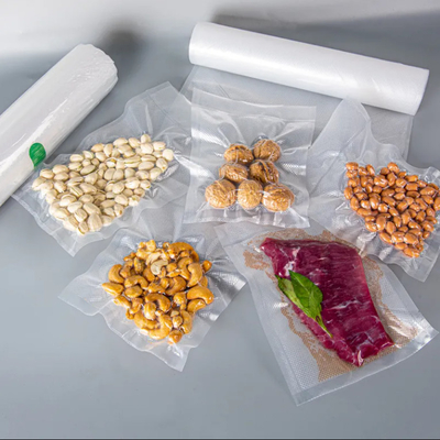 Venda a retalho Bolsa de embalagem de vácuo de compressão impressa à medida Bolsa de plástico de vedação de vácuo para alimentos