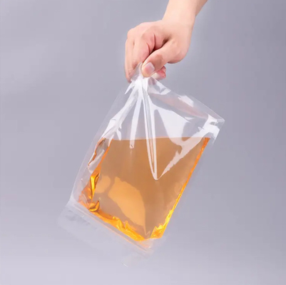 Custom Flat Bottom Eight Side Seal Transparente Transparente Zip Lock Frutas Secas Alimentos Arroz Embalagem de plástico Stand Up Pouch