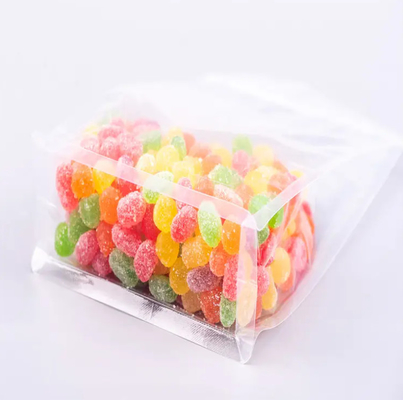 Custom Flat Bottom Eight Side Seal Transparente Transparente Zip Lock Frutas Secas Alimentos Arroz Embalagem de plástico Stand Up Pouch