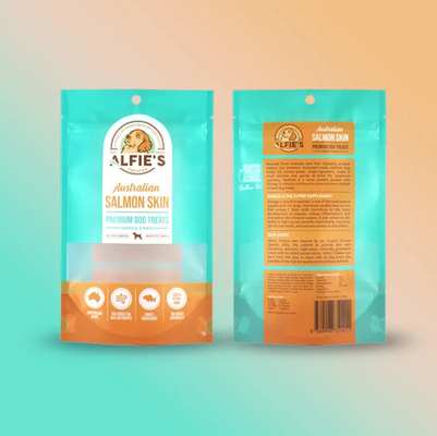 Design personalizado Embalagem Zipper Pouch Plastic Package Pouch Logotipo Pet Snack Food Dog Treat Cat Plastic Pet Snack Bag