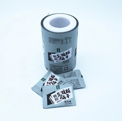 Rolos de filme de embalagem de plástico OPP VMCPP personalizados para embalagens de alimentos secos