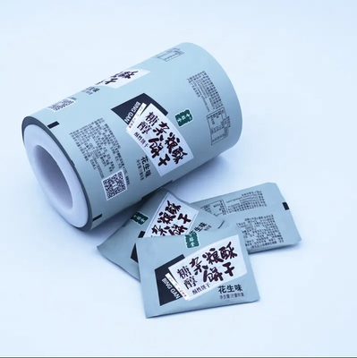 Rolos de filme de embalagem de plástico OPP VMCPP personalizados para embalagens de alimentos secos