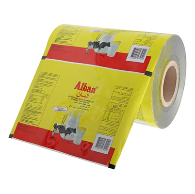 Rolo de filme de plástico laminado de alumínio de especiarias e plástico de embalagem de plástico para alimentos Rolos de filme de embalagem material para leite em pó
