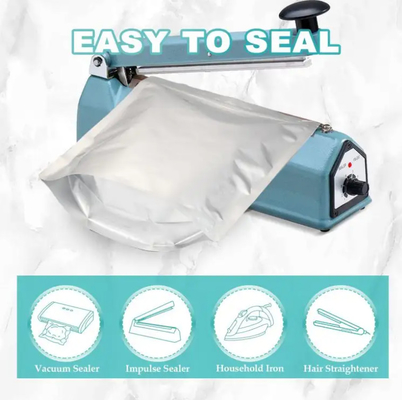 Embalagem de plástico reabre-se de alimentos Bolsa de alumínio fecho Stand Up pouch com fecho
