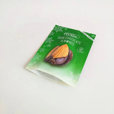 Impressão sob medida Bolsa de suporte de fechadura Embalagem de frutos secos Embalagem de plástico Snack Amêndoas Nozes de caju Sacos de embalagem