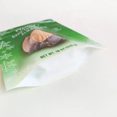 Impressão sob medida Bolsa de suporte de fechadura Embalagem de frutos secos Embalagem de plástico Snack Amêndoas Nozes de caju Sacos de embalagem