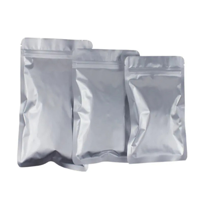 Hotsale Grade de Alimentos Re-sealable plástico vedação Zipper Bolsa de Prata Mylar Zip Lock Embalagem Imprimir Custom Alumínio Saco