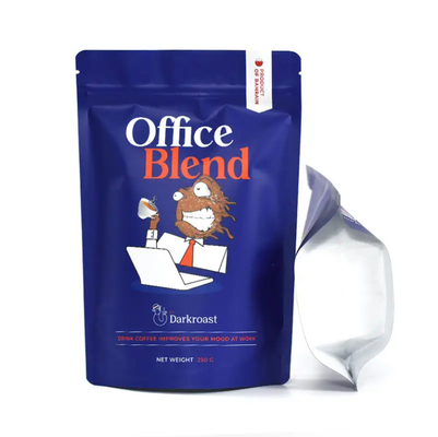 Desenho personalizado Impresso à prova de odor 100g 500g Saco de fecho de fecho Saquete Suplementos de soro de leite Embalagem de café Saco Mylar