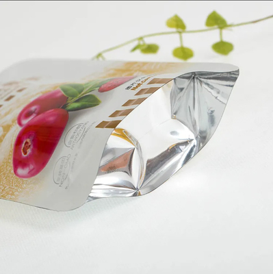 Impressão personalizada Mat Folia de alumínio Saquete plástico Embalagem de alimentos Frutas Doypack Bolsas de fecho Bolsas de alimentação