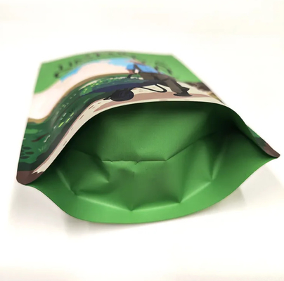 Low MOQ Customizado Resaleable Stand Up Zip Lock Sacos de Bolsa Para armazenamento de embalagem de alimentos Saco Mylar