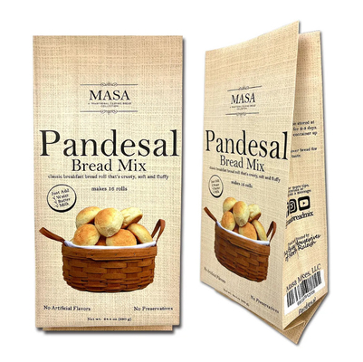 Saco de embalagem de plástico de qualidade alimentar de impressão personalizada Saco de embalagem para mistura de pão