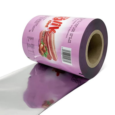 Embalagem flexível de qualidade alimentar Película laminadora PET Película laminada de plástico Formulário de rolo Impresso à prova de umidade Suave personalizado