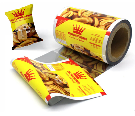Gráfico por grosso de frascos impressos de qualidade alimentar sacos de embalagem rolos laminados PET sacos de plástico rolos Mylar papel de alumínio rolos de filme de embalagem