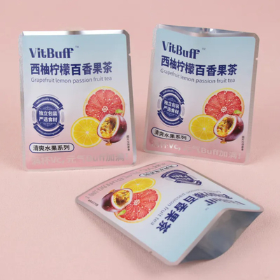 Pequena embalagem personalizada com vedação térmica de três lados, frutas, saquinho de chá, saquinho de chá, saquinho de chá, saquinho de fecho à prova de umidade.