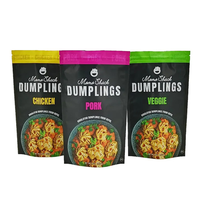 Impressão personalizada de qualidade alimentar Bolsa vertical fechável Zip Lock Chá Café doces Snack Sacos de embalagem de alimentos