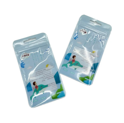 Saco selado espessado tamanho personalizado óleo essencial de planta fecho saco de fecho rasgar fácil rasgar stand alone saco