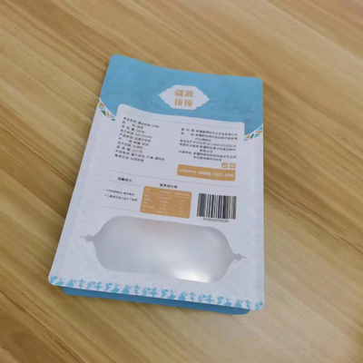 Venda a retalho Personalizado 300g 500g Flat Side Bottom Gusset Pouch Waterproof Food Nuts Snack Packaging Bag With Zipper