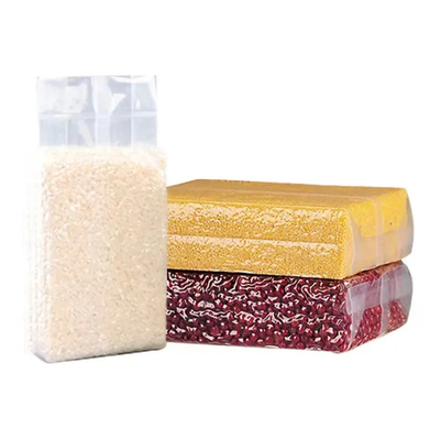Sacos de embalagem de plástico de nylon transparente baratos Sacos de embalagem de plástico de nylon transparente Sacos de embalagem de embalagem de arroz
