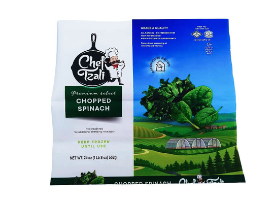 Venda Quente Saco de vácuo selado por calor com logotipo personalizado para frutas congeladas legumes leite açúcar alimentos para animais de estimação gelatina armazenamento de alimentos embalagem